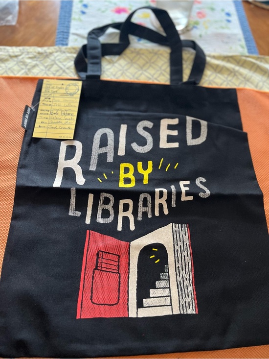 Out of Print Handbags - Out of Print Black Tote with Cream and Orange Accents